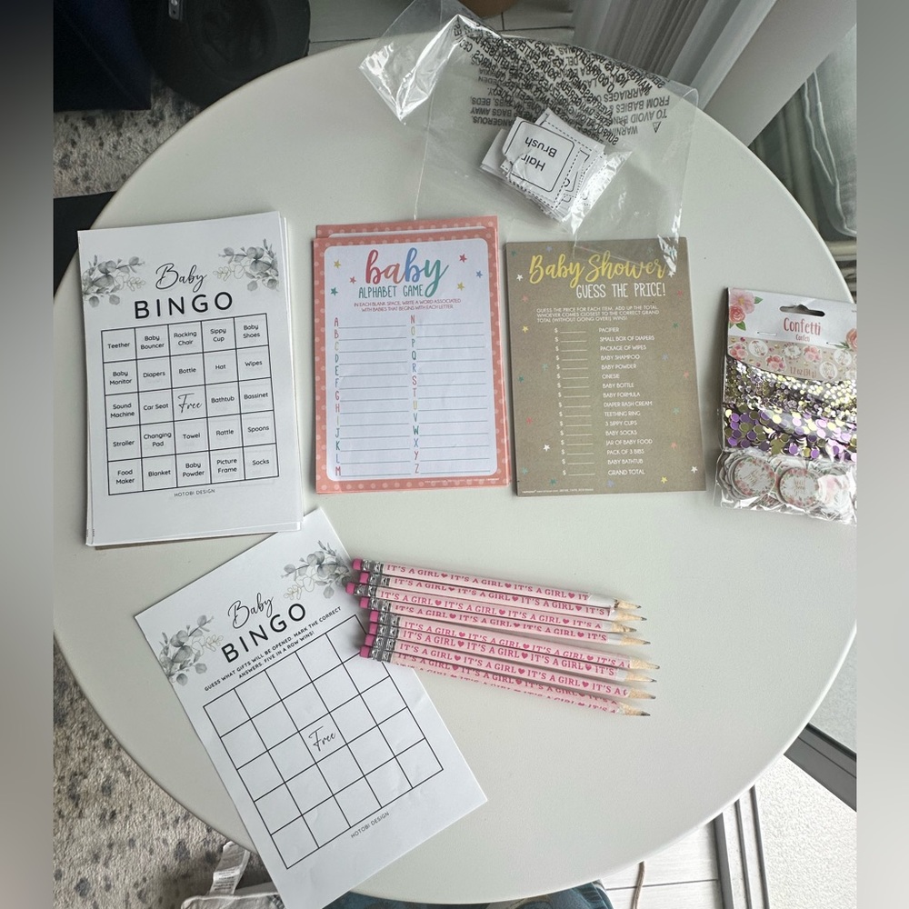 Baby Shower game leftovers